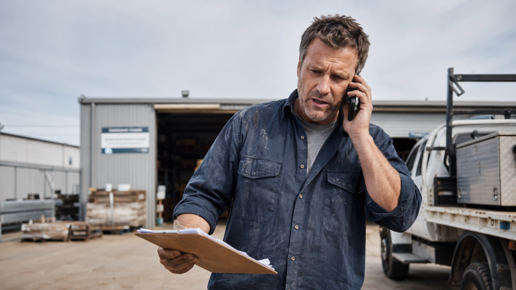 Stressed Business Owner Operator