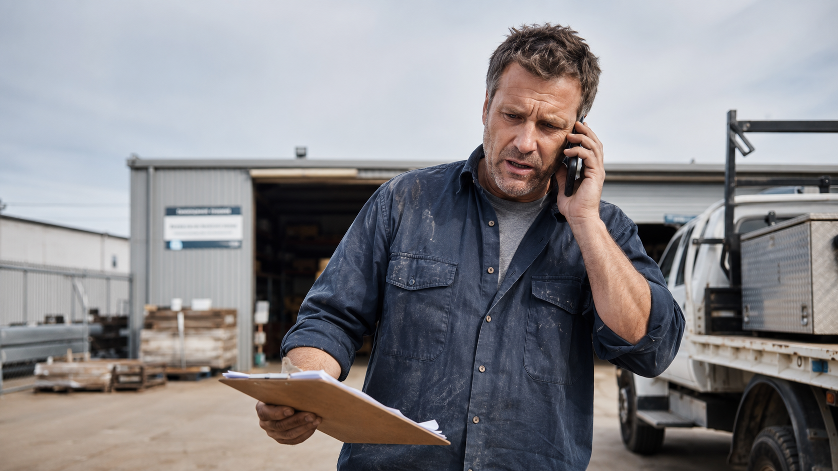 Stressed Business Owner Operator