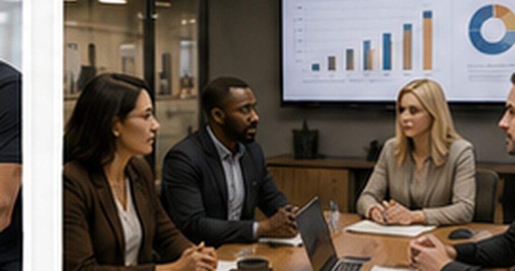 Realistic small business operations scene illustrating the weekly operations review your business actually needs